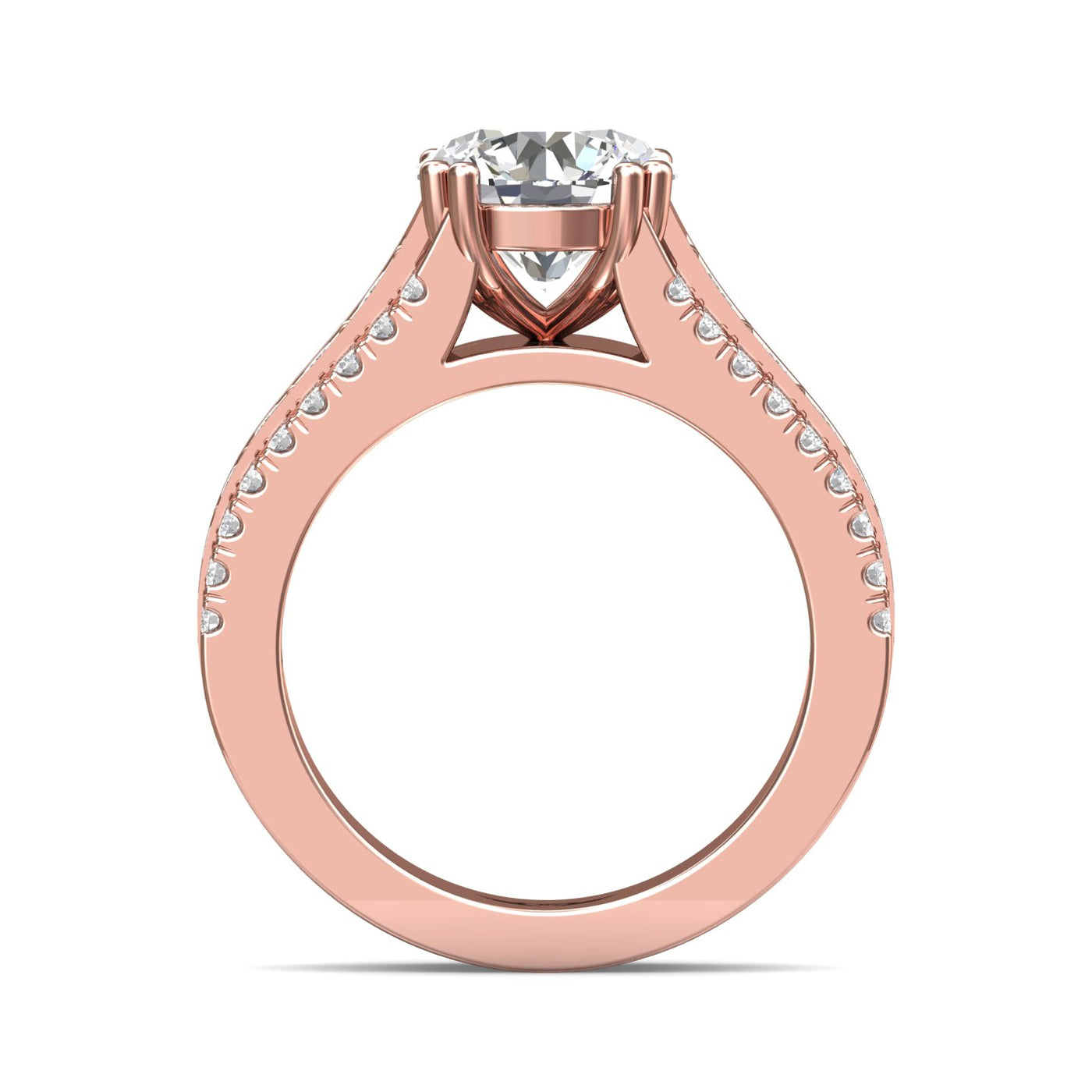 FlyerFit Encore 14K Pink Gold Engagement Ring