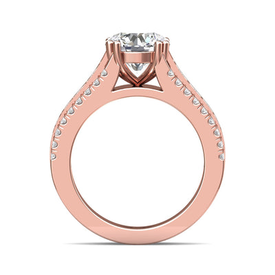 FlyerFit Encore 14K Pink Gold Engagement Ring