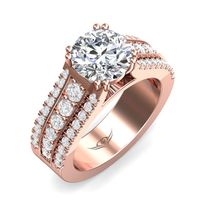 FlyerFit Encore 14K Pink Gold Engagement Ring