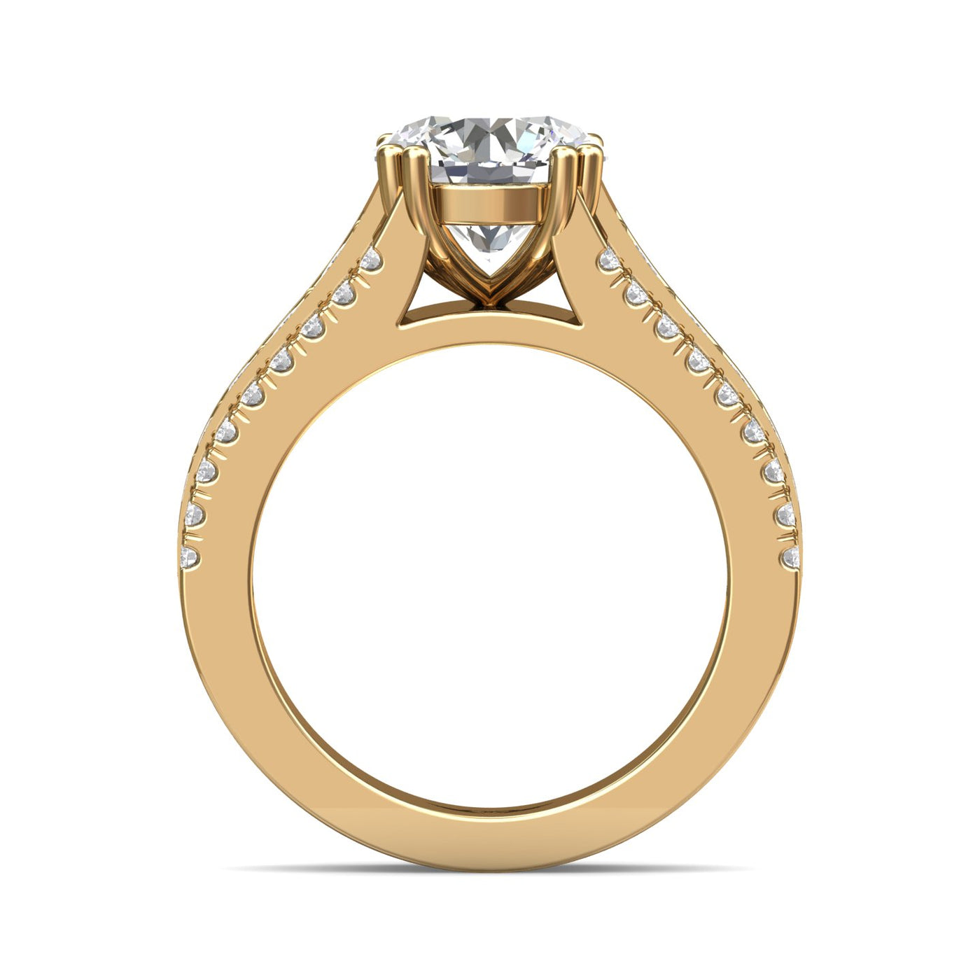 FlyerFit Encore 14K Yellow Gold Engagement Ring