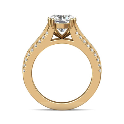 FlyerFit Encore 14K Yellow Gold Engagement Ring