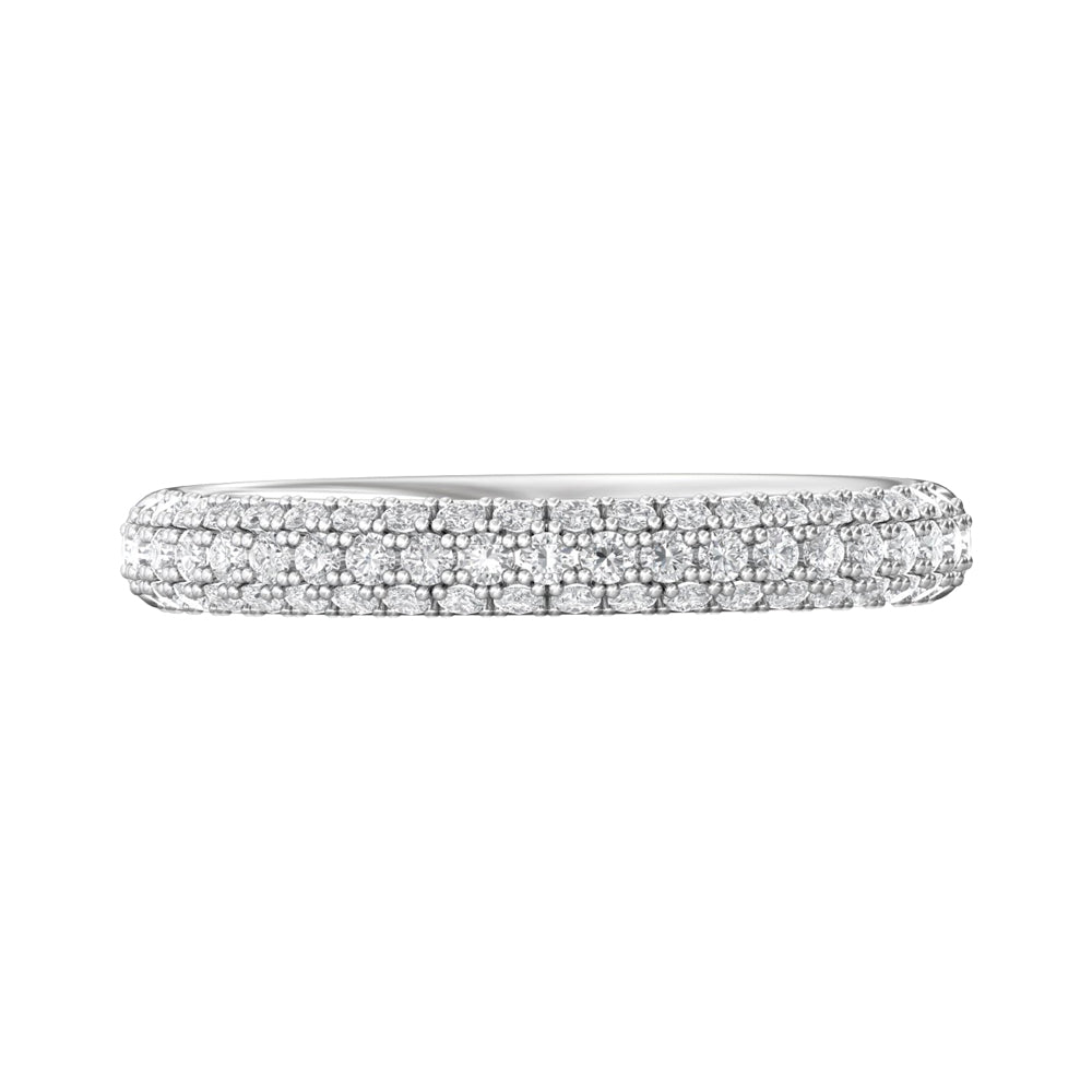 14K White 0.21 ctw. Natural Diamond Wedding Ring