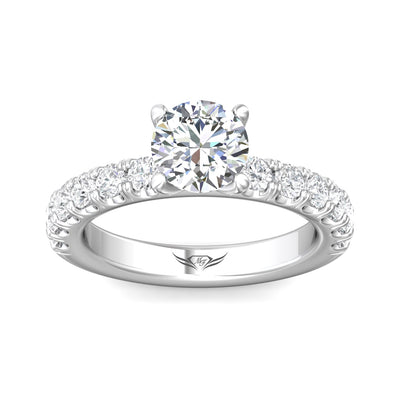 FlyerFit Encore 14K White Gold Engagement Ring