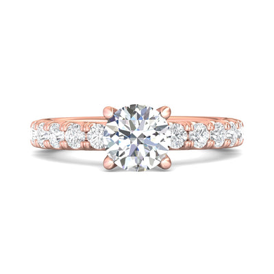 FlyerFit Encore 14K Pink Gold Engagement Ring