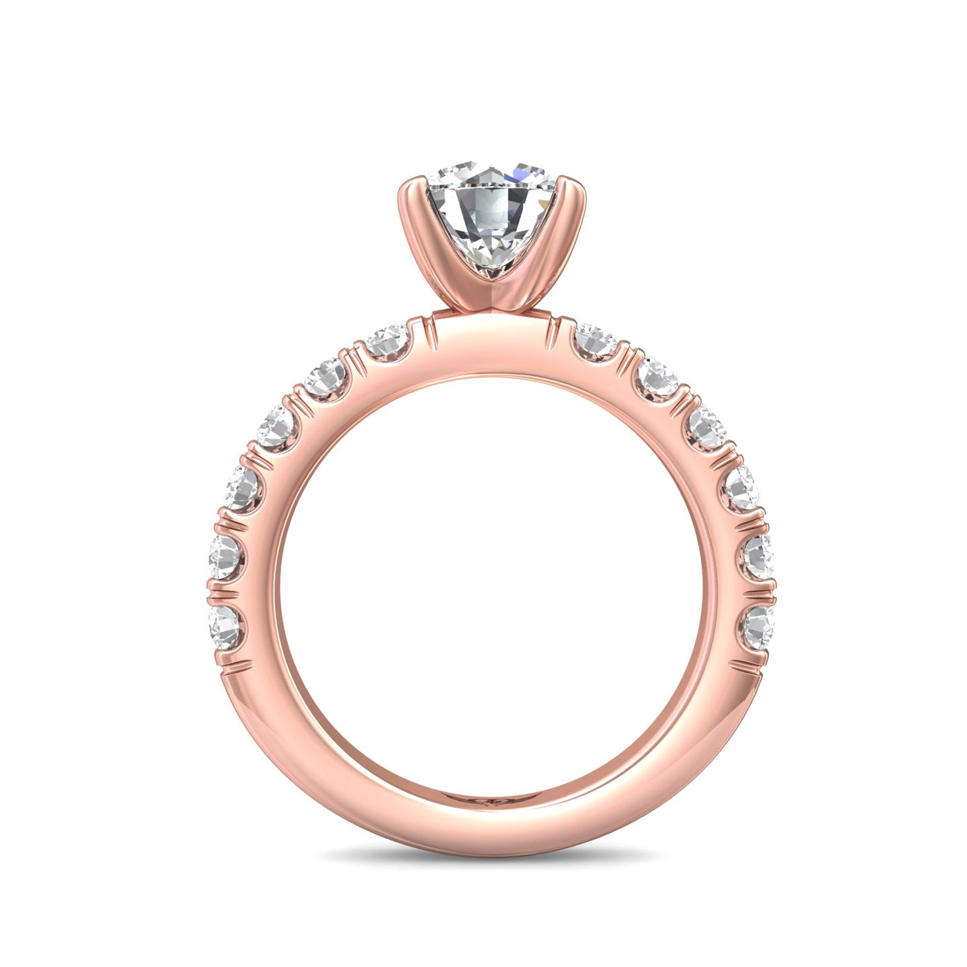 FlyerFit Encore 14K Pink Gold Engagement Ring