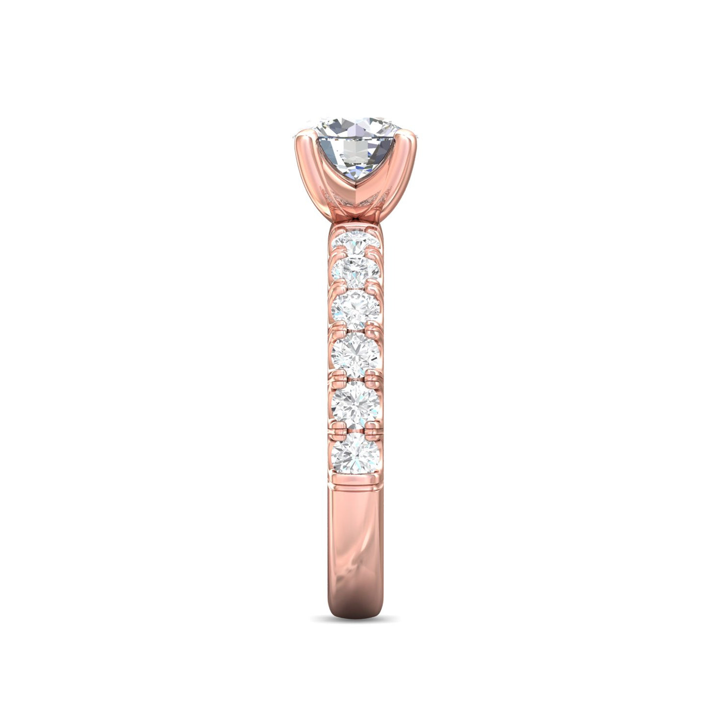 FlyerFit Encore 14K Pink Gold Engagement Ring