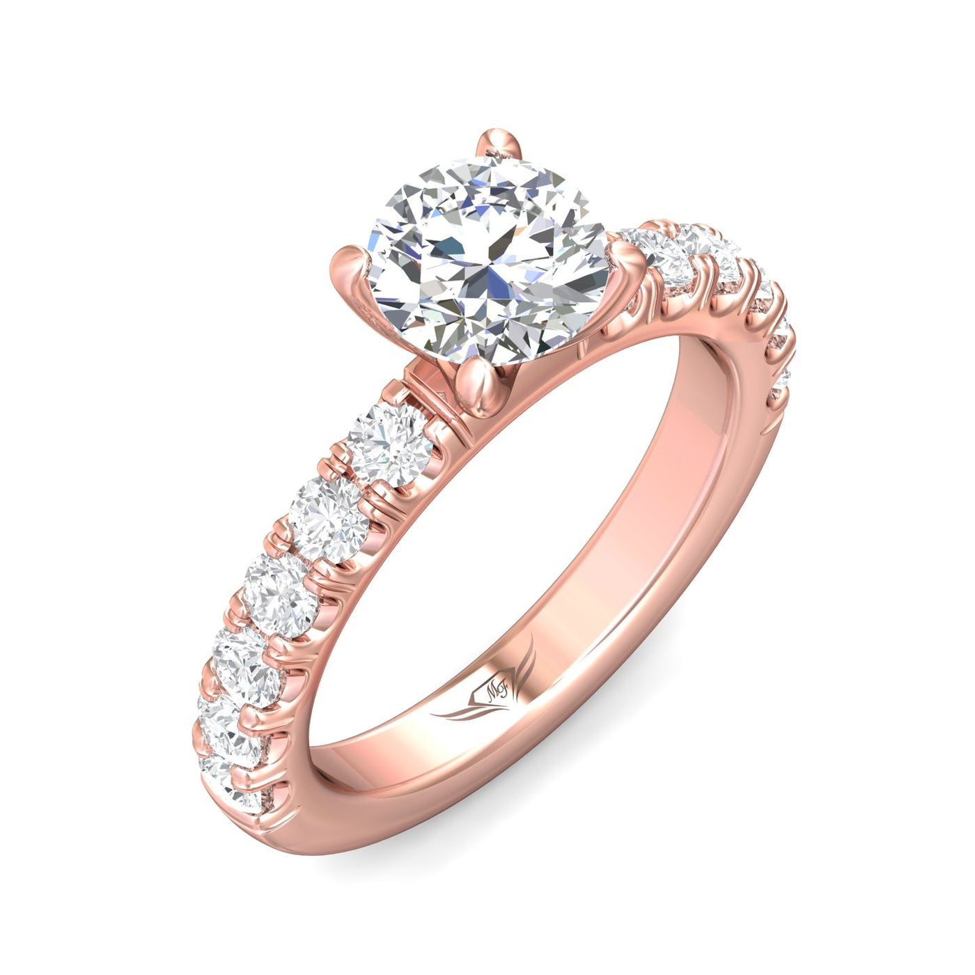 FlyerFit Encore 14K Pink Gold Engagement Ring