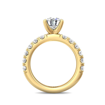 FlyerFit Encore 14K Yellow Gold Engagement Ring