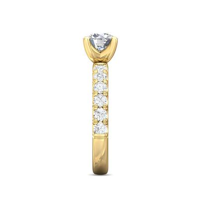 FlyerFit Encore 14K Yellow Gold Engagement Ring