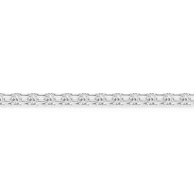 14K White Lab Grown Diamond Tennis Bracelet