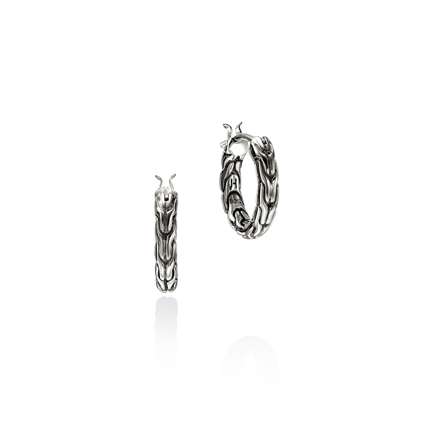 Sterling Silver 14 mm Hoop Earrings
