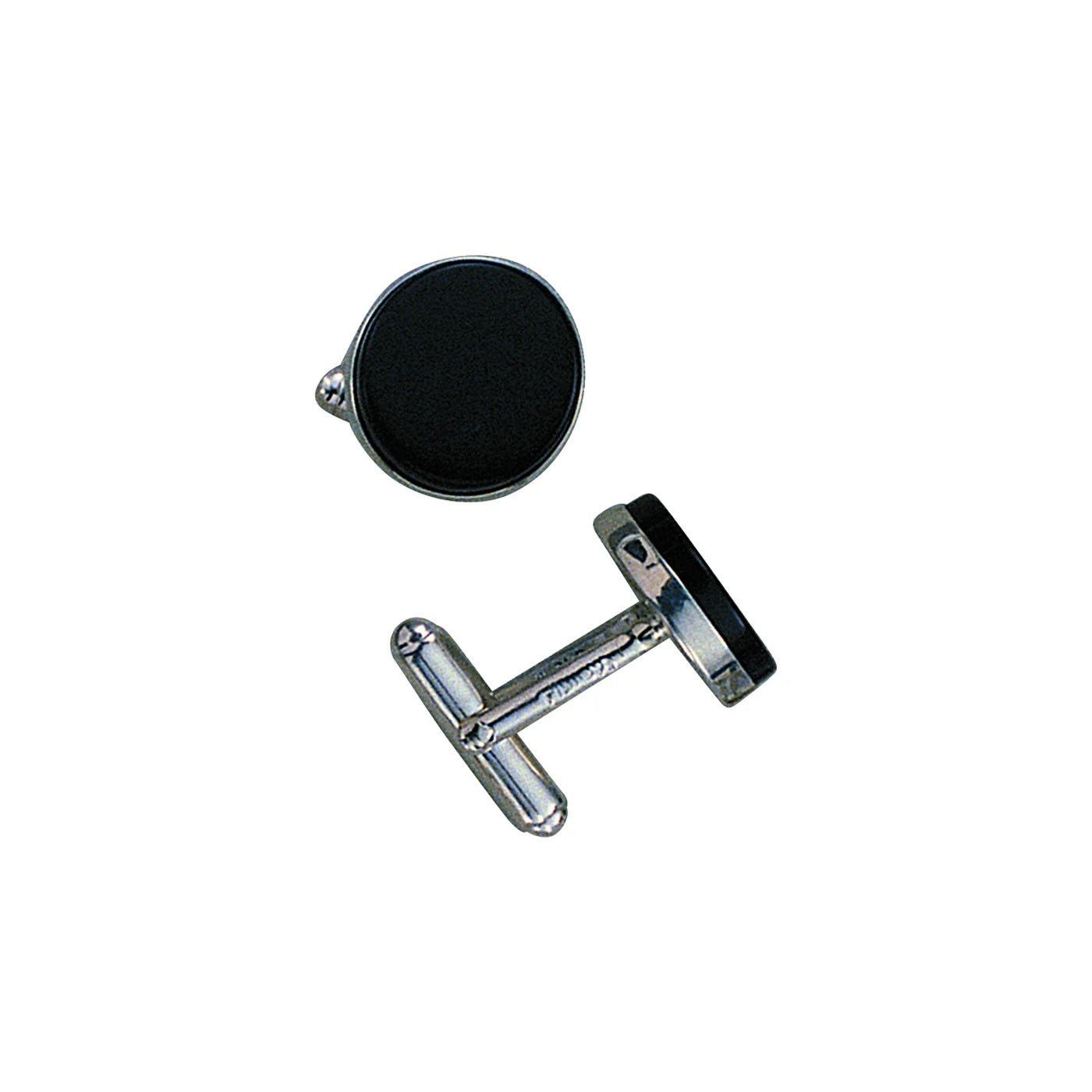 Sterling Silver Black Onyx Cuff Links