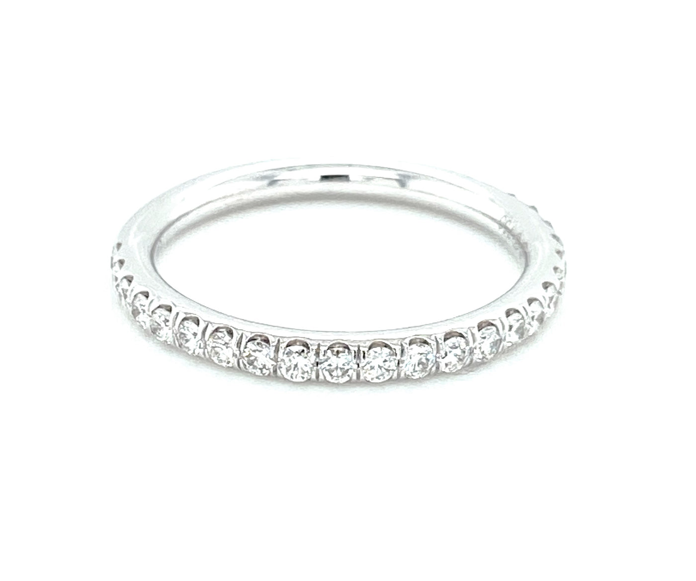 18K White 0.46 ctw. Natural Diamond Wedding Ring