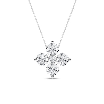 14K White Lab Grown Diamond 18 inch Necklace