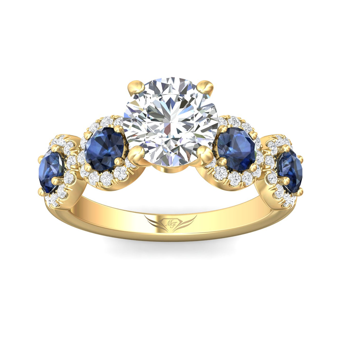 FlyerFit Encore 14K Yellow Gold Engagement Ring