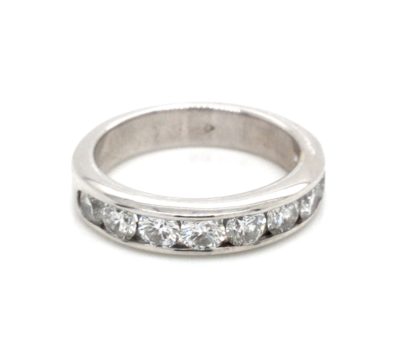 14K White 1 ctw. Natural Diamond Wedding Ring