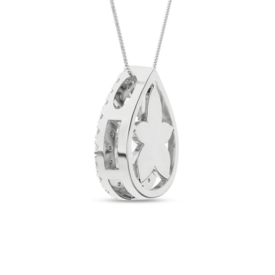 14K White Lab Grown Diamond 18 inch Necklace