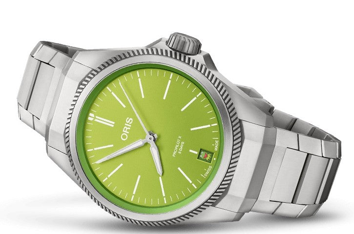 ORIS Watches USA, Inc ProPilot X Kermit Edition 39 mm Titanium