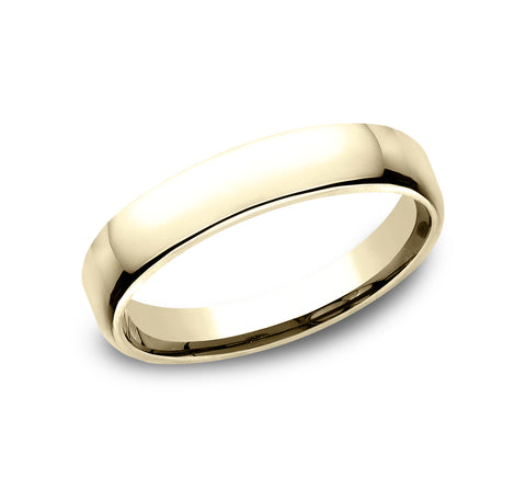 14K Yellow Gold 4.5 mm Wedding Band