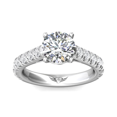 FlyerFit Encore 14K White Gold Engagement Ring