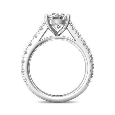 FlyerFit Encore 14K White Gold Engagement Ring