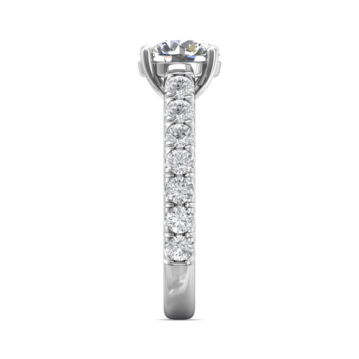 FlyerFit Encore 14K White Gold Engagement Ring