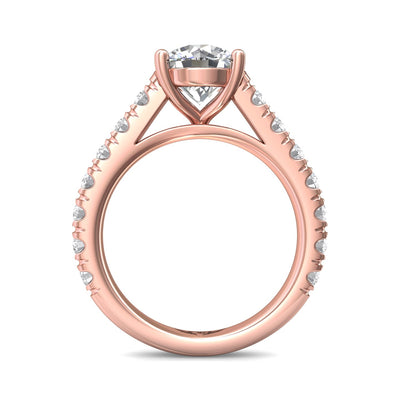 FlyerFit Encore 14K Pink Gold Engagement Ring