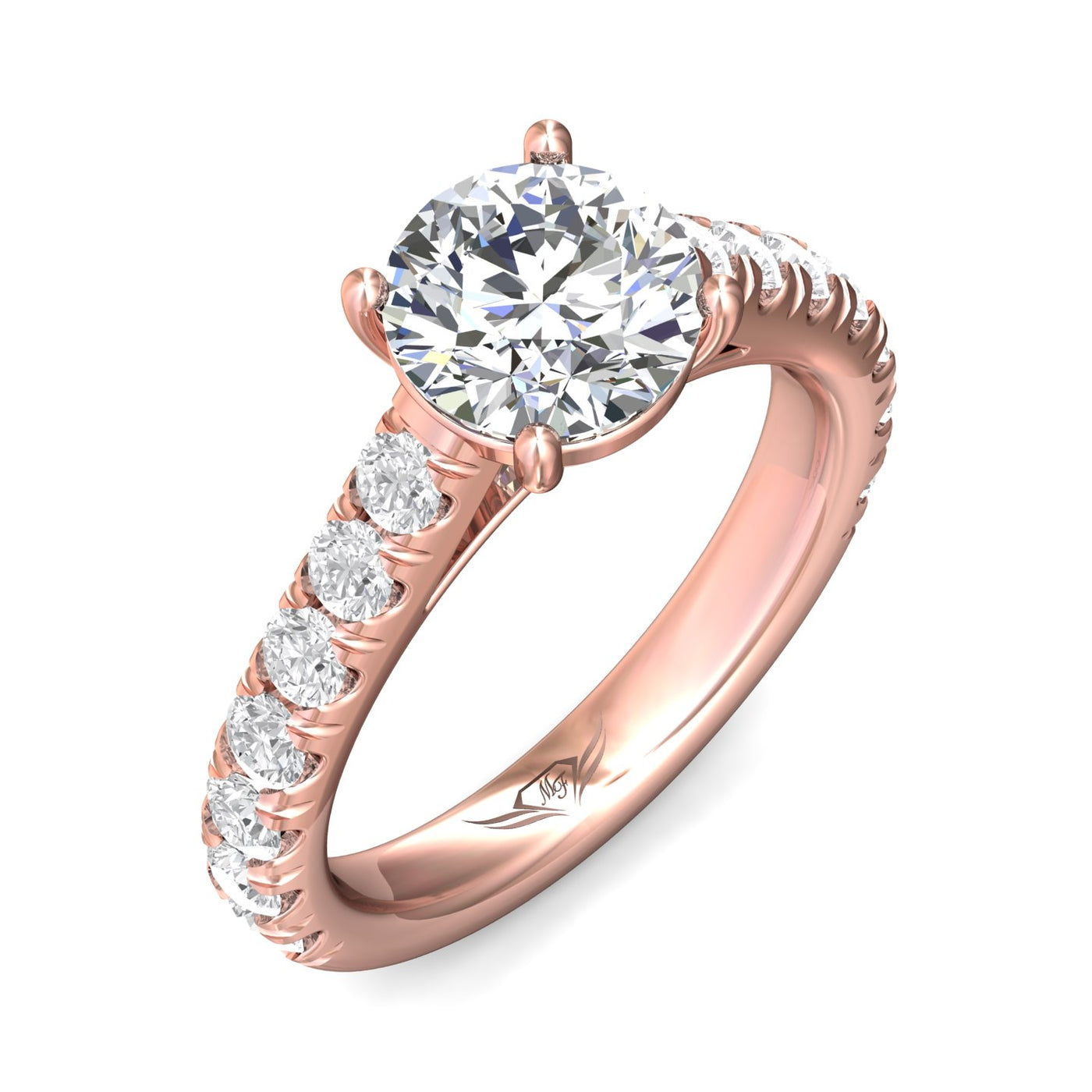 FlyerFit Encore 14K Pink Gold Engagement Ring