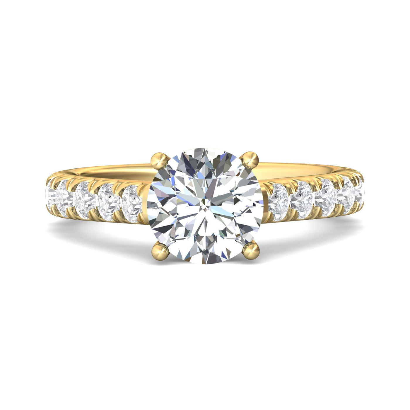 FlyerFit Encore 14K Yellow Gold Engagement Ring