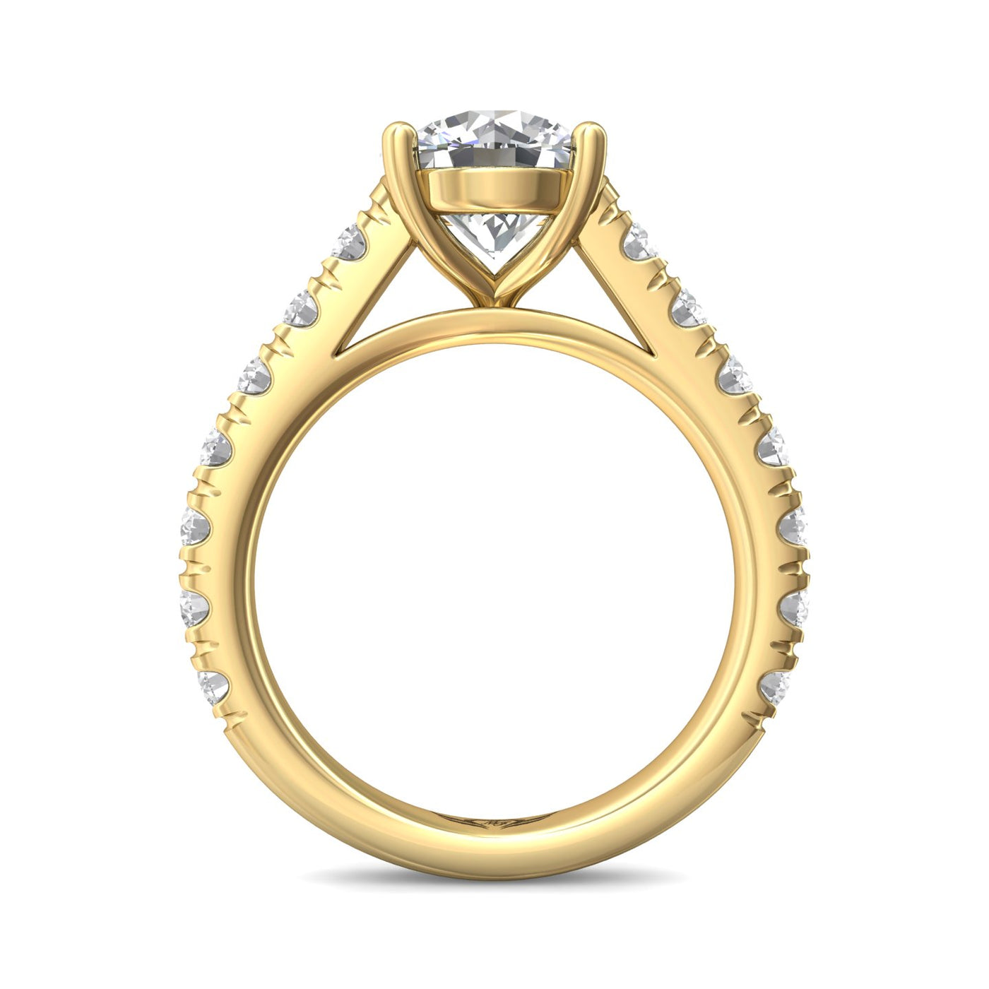 FlyerFit Encore 14K Yellow Gold Engagement Ring