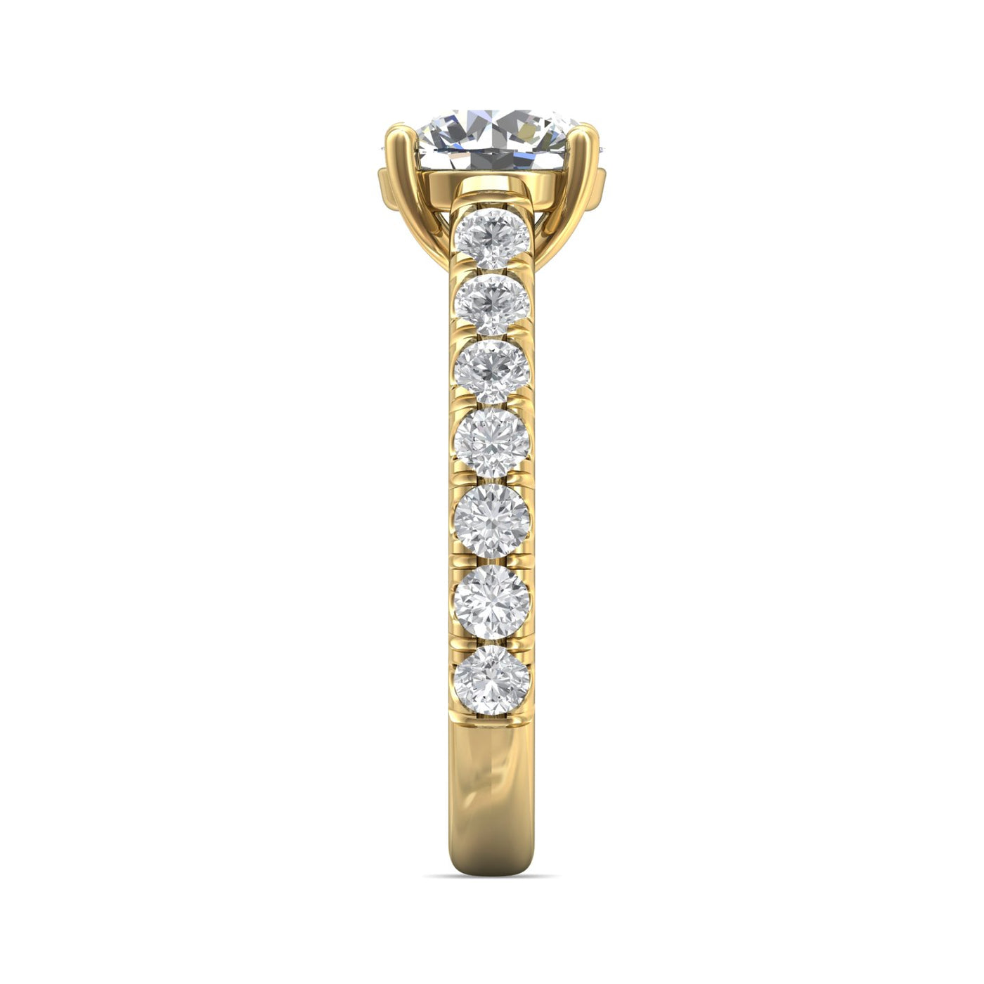 FlyerFit Encore 14K Yellow Gold Engagement Ring