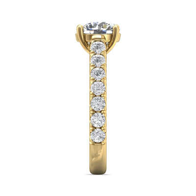 FlyerFit Encore 14K Yellow Gold Engagement Ring