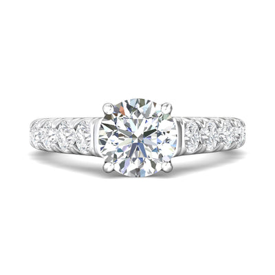 FlyerFit Encore 14K White Gold Engagement Ring