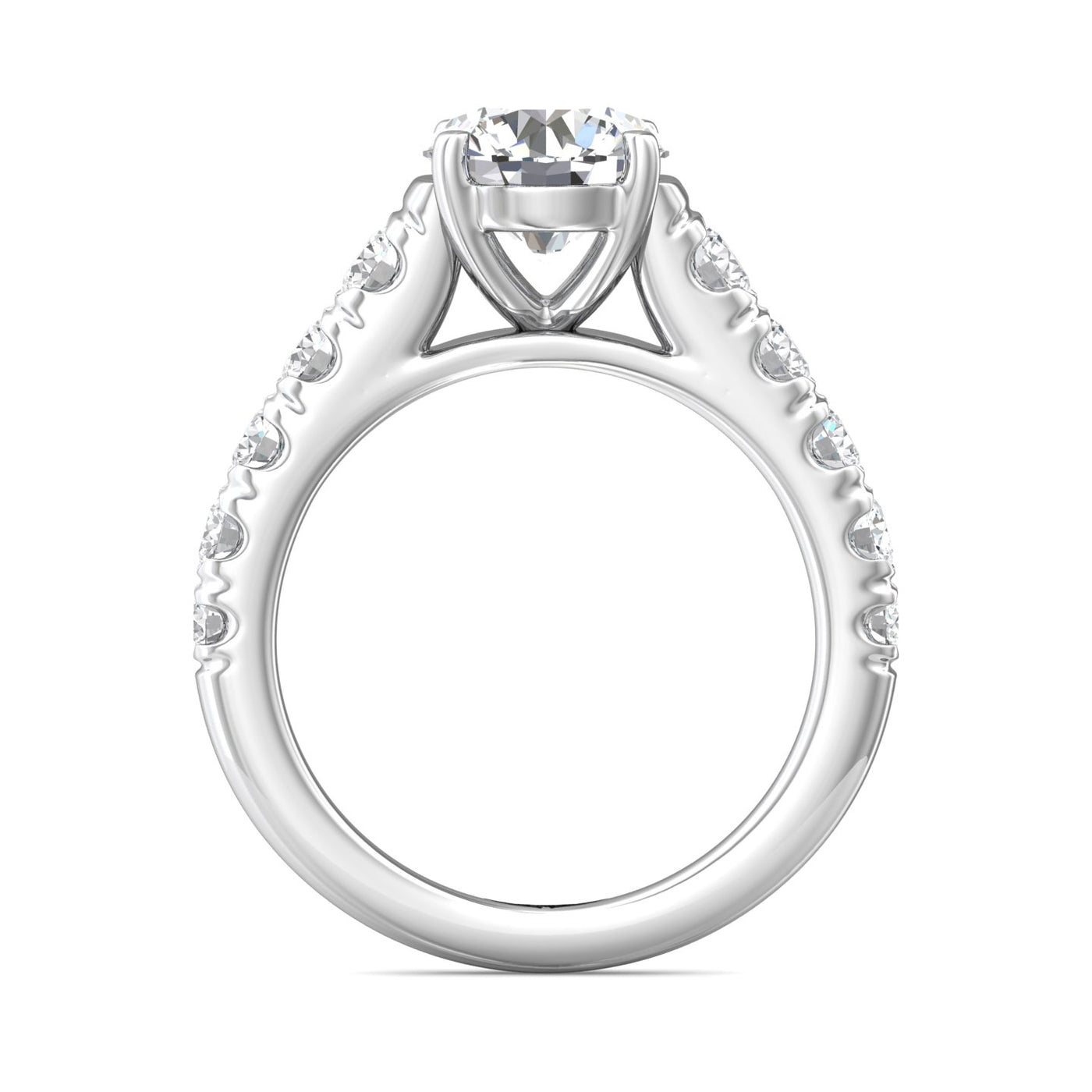 FlyerFit Encore 14K White Gold Engagement Ring