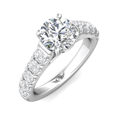 FlyerFit Encore 14K White Gold Engagement Ring