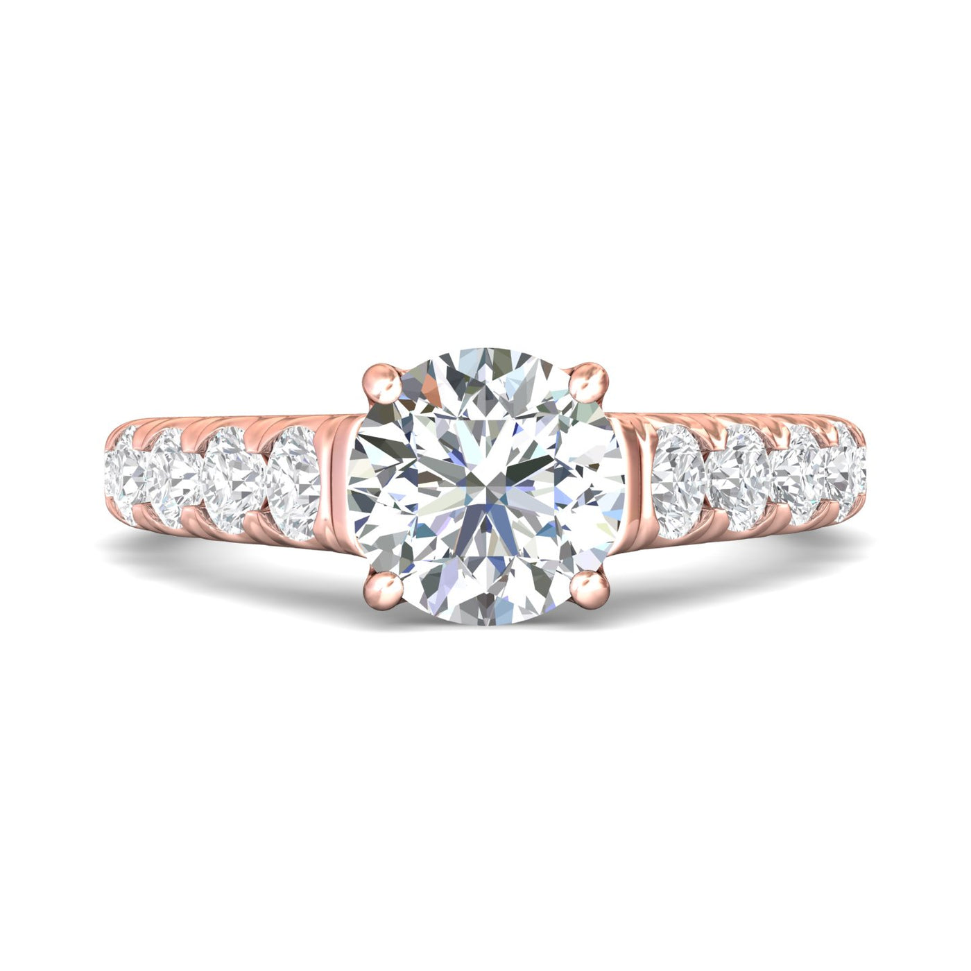 FlyerFit Encore 14K Pink Gold Engagement Ring