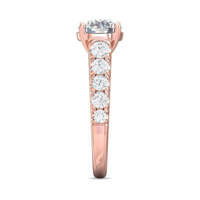 FlyerFit Encore 14K Pink Gold Engagement Ring