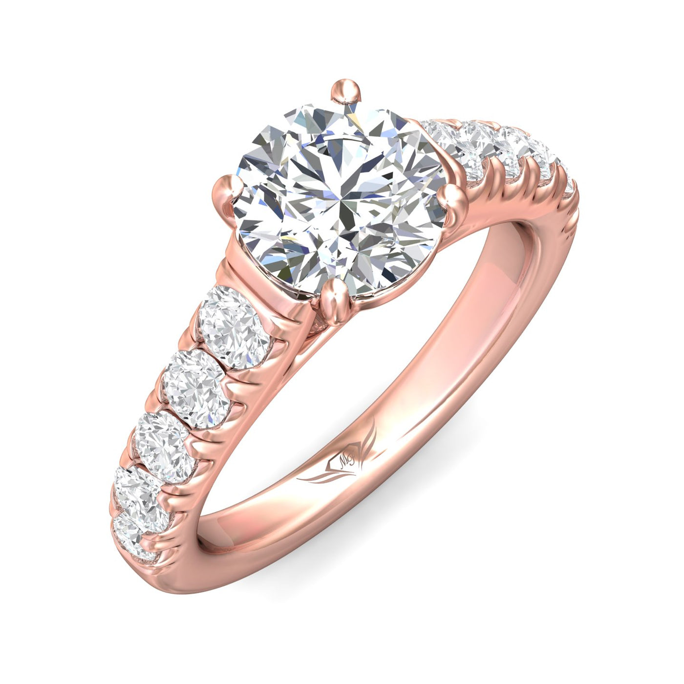 FlyerFit Encore 14K Pink Gold Engagement Ring