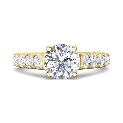 FlyerFit Encore 14K Yellow Gold Engagement Ring