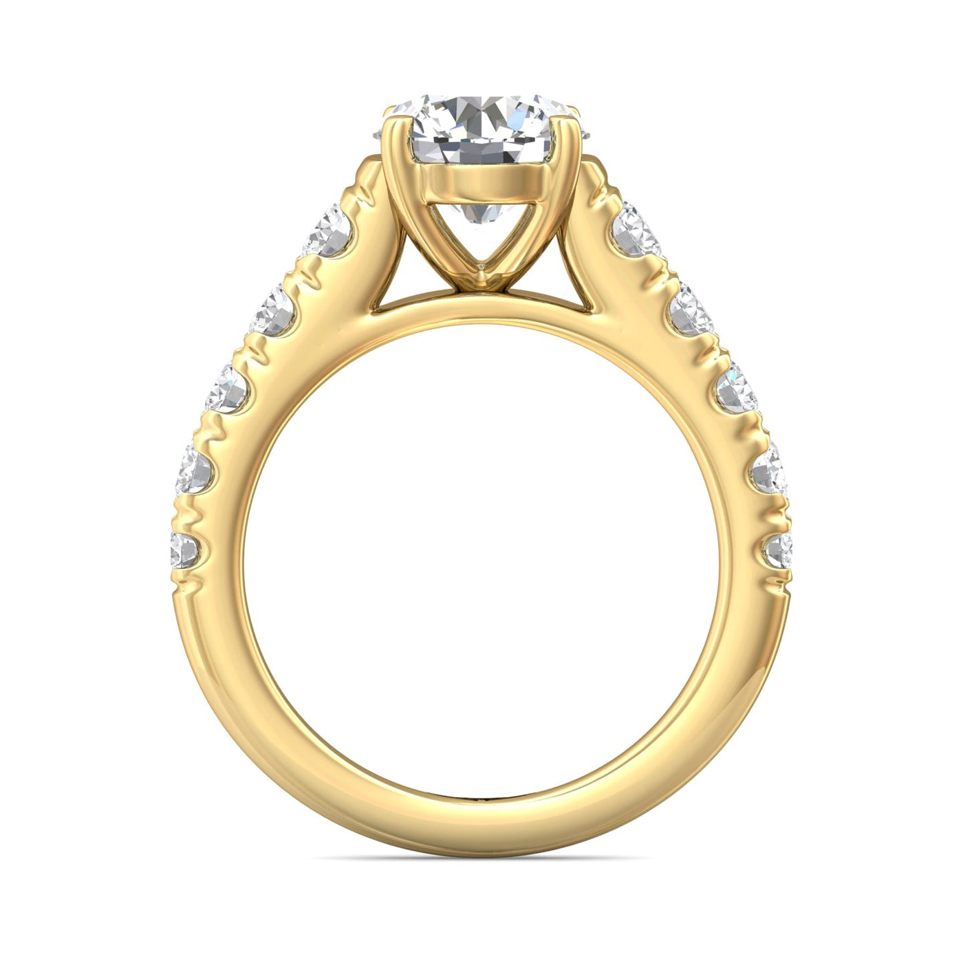 FlyerFit Encore 14K Yellow Gold Engagement Ring