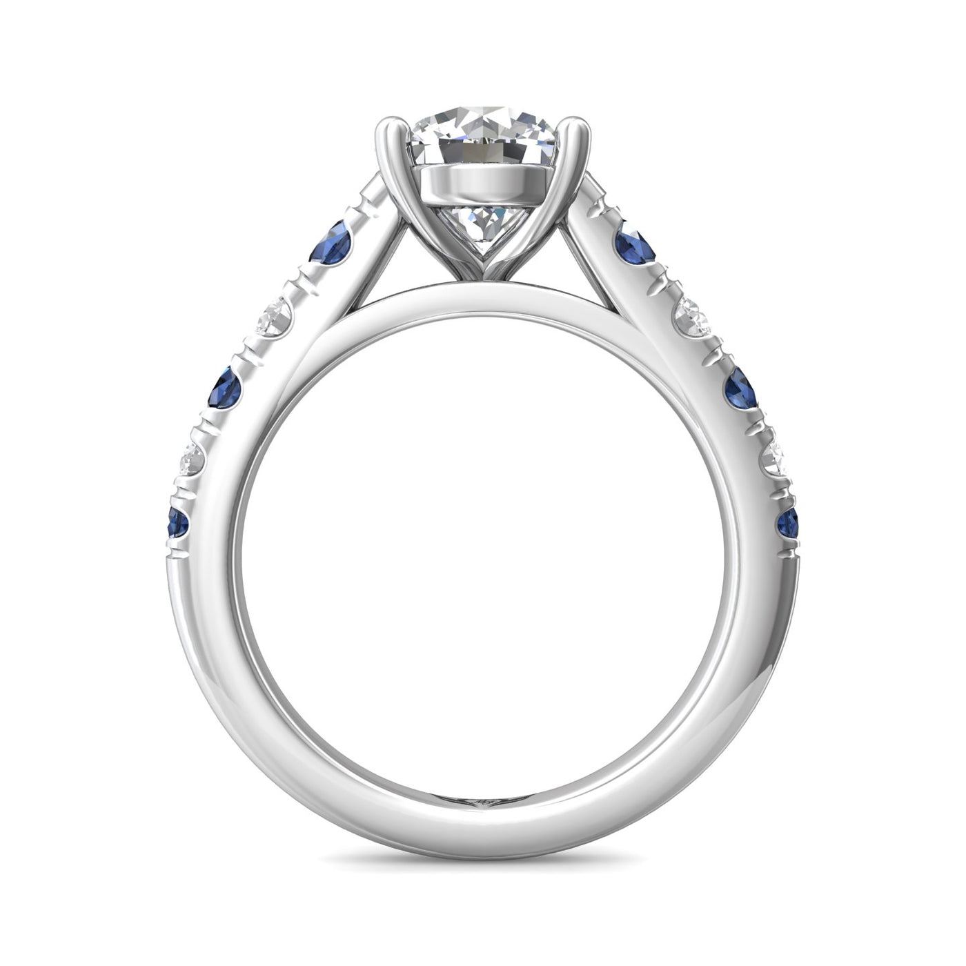 FlyerFit Encore 14K White Gold Engagement Ring