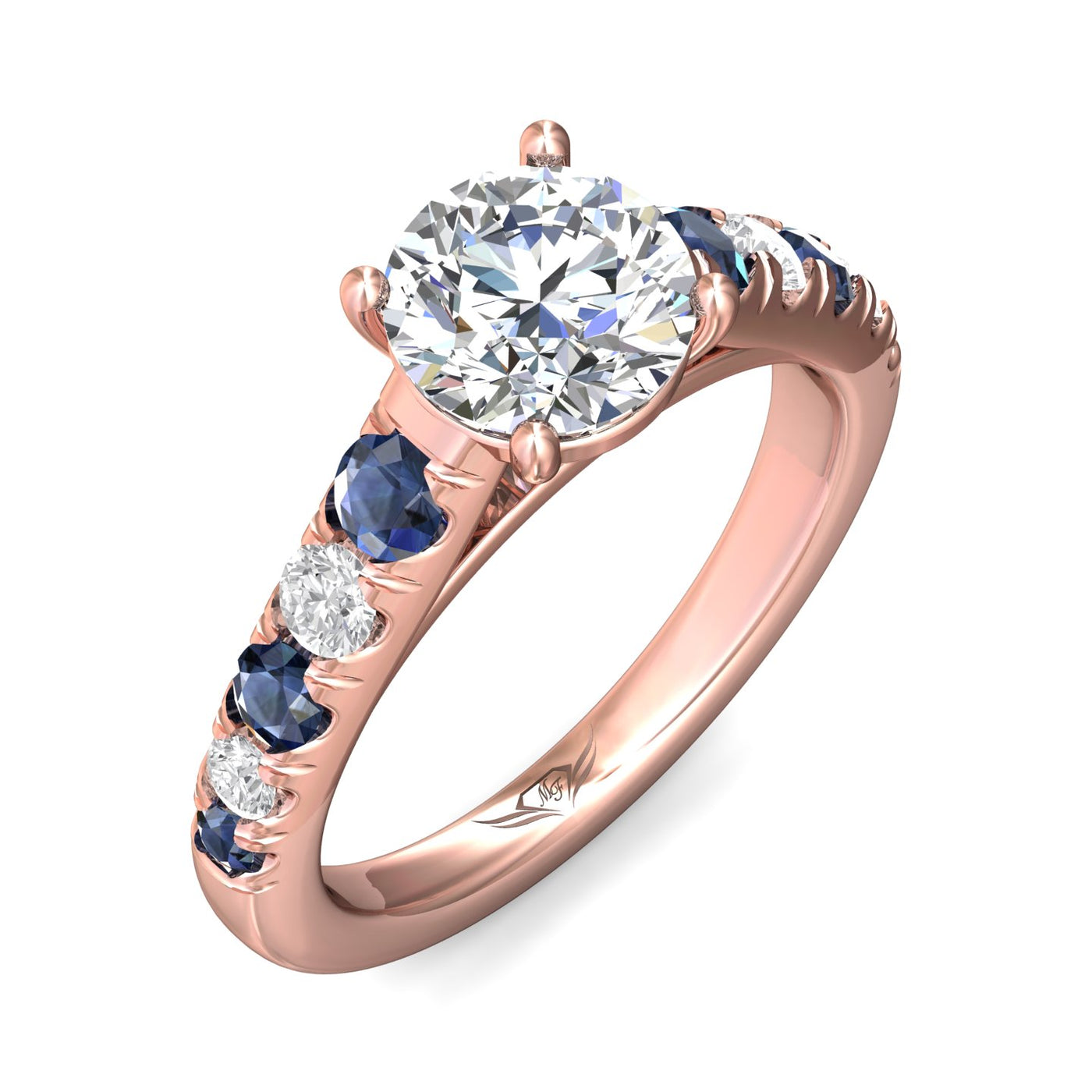 FlyerFit Encore 18K Pink Gold Engagement Ring