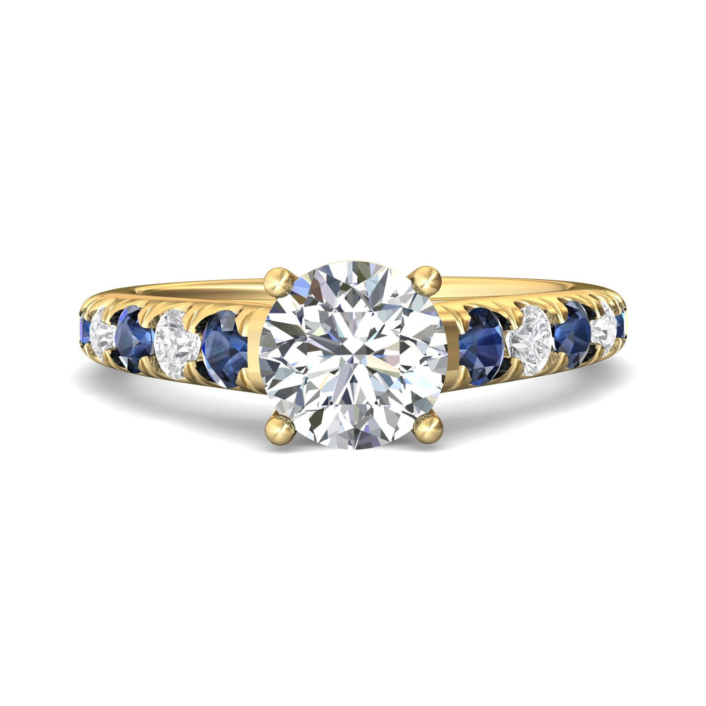 FlyerFit Encore 18K Yellow Gold Engagement Ring