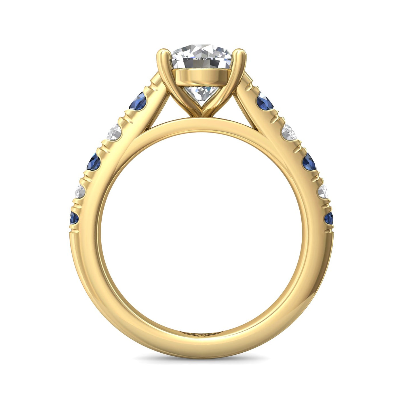 FlyerFit Encore 18K Yellow Gold Engagement Ring