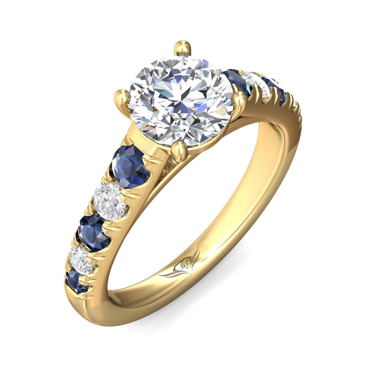 FlyerFit Encore 14K Yellow Gold Engagement Ring