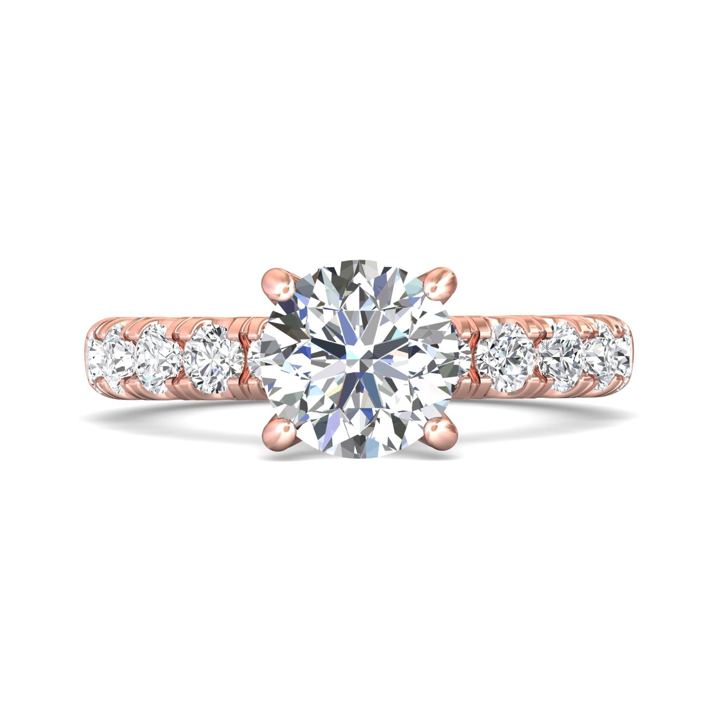 FlyerFit Encore 14K Pink Gold Engagement Ring