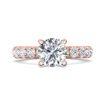 FlyerFit Encore 14K Pink Gold Engagement Ring