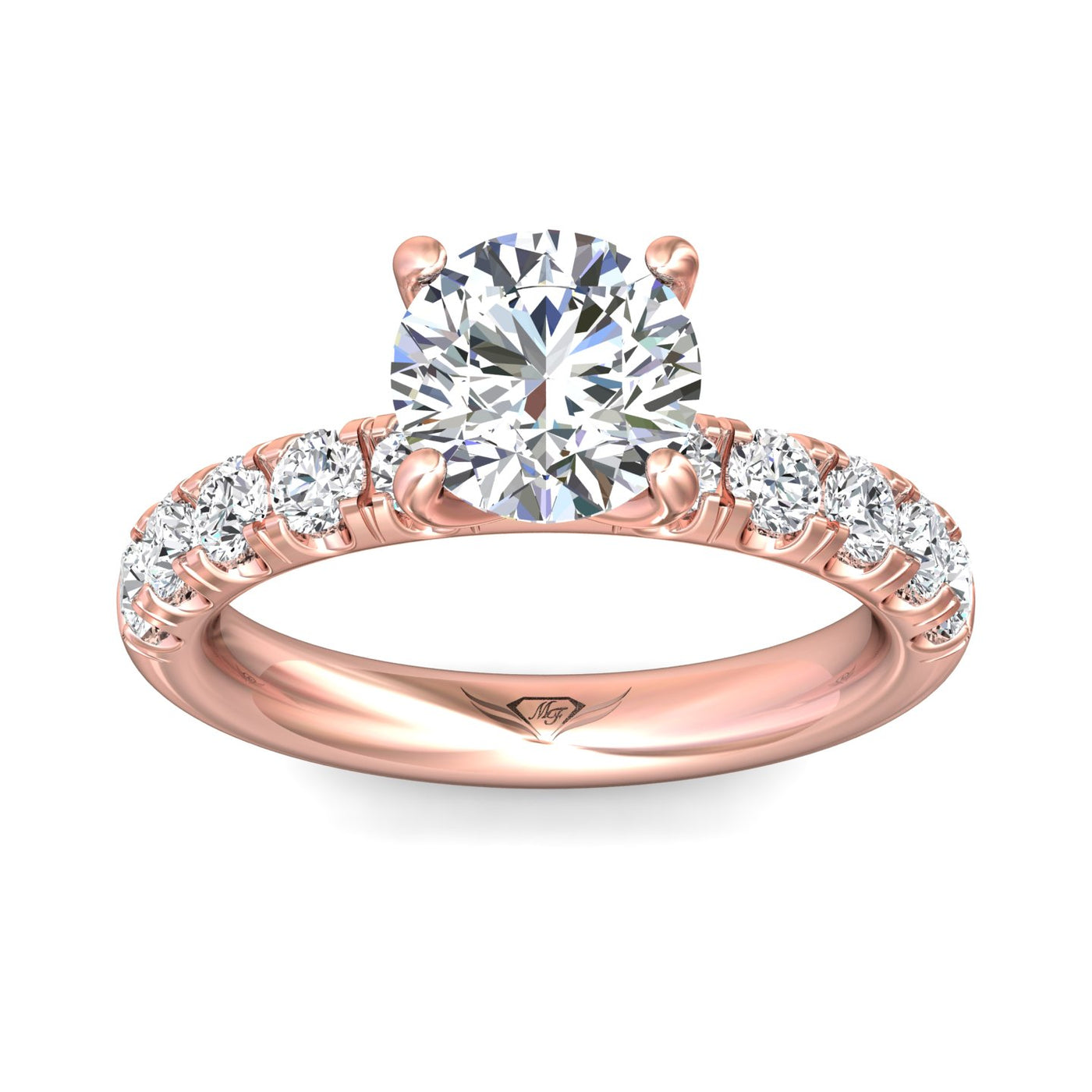 FlyerFit Encore 14K Pink Gold Engagement Ring