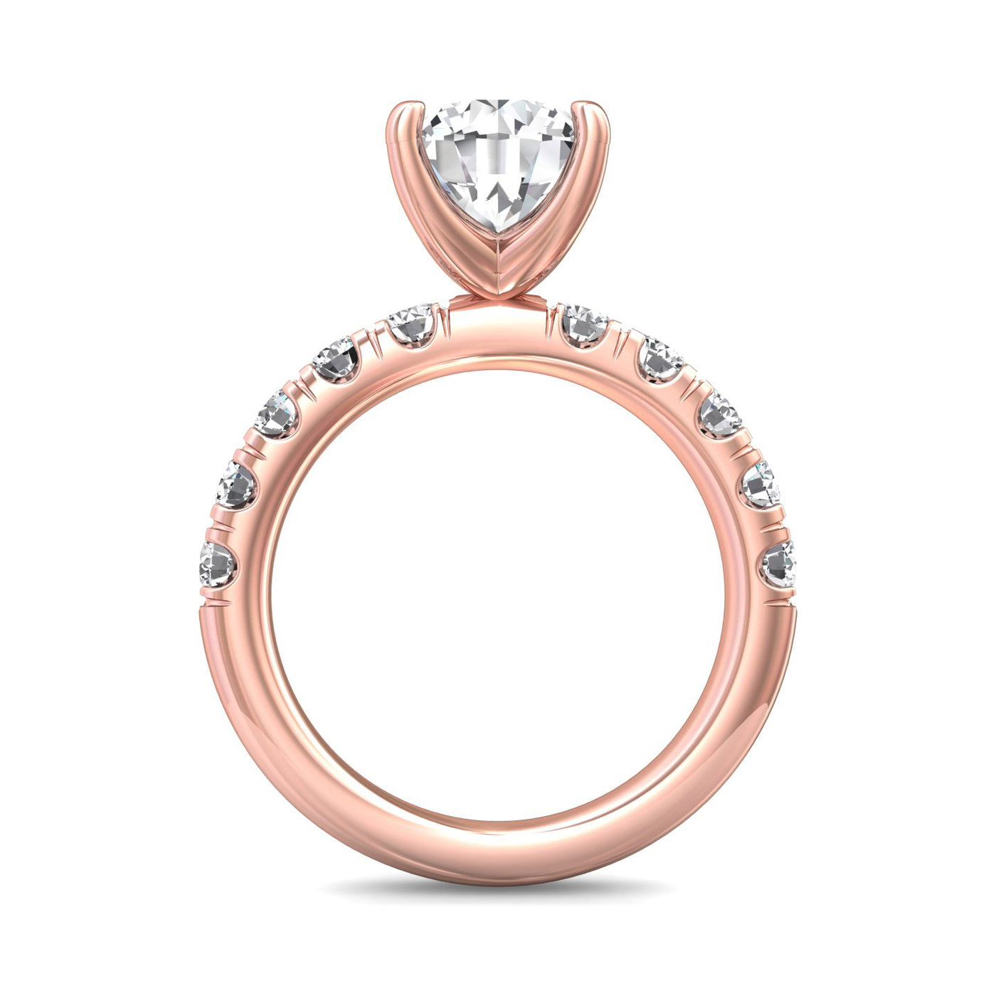 FlyerFit Encore 14K Pink Gold Engagement Ring