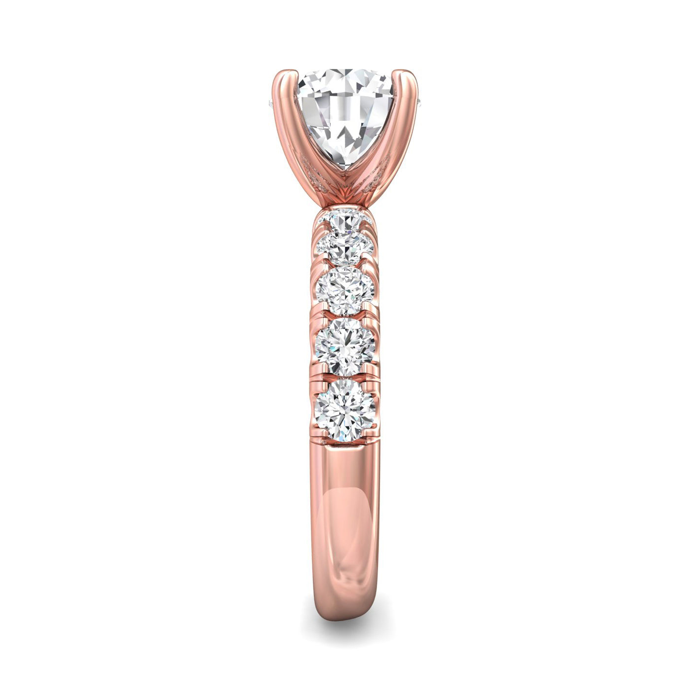 FlyerFit Encore 14K Pink Gold Engagement Ring